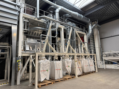 Cleaning line for pulses